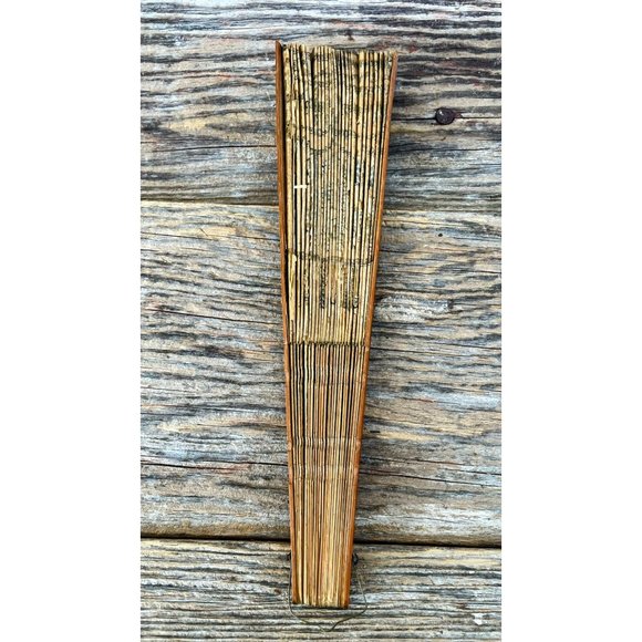 Antique 1880s Japan Rice Paper Hand Fan Bissel Vacuum Advertisement Hand Painted - Picture 5 of 16